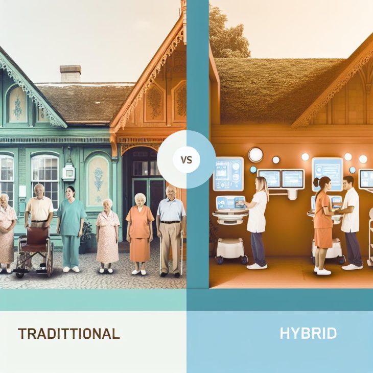 The difference between traditional and hybrid long-term care insurance.