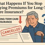 What happens if you stop paying premiums for long-term care insurance?