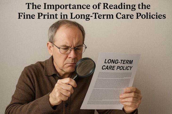 The importance of reading the fine print in long-term care policies.