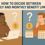 How to decide between daily and monthly benefit limits.