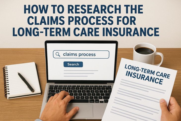 How to research the claims process for long-term care insurance.